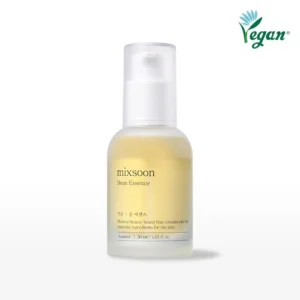 Frasco de 30 ml de Mixsoon Bean Essence en vista frontal sobre fondo neutro