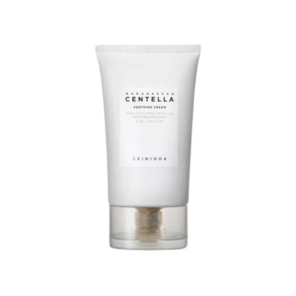 Crema calmante Skin1004 Madagascar Centella Soothing Cream en presentación de tubo.