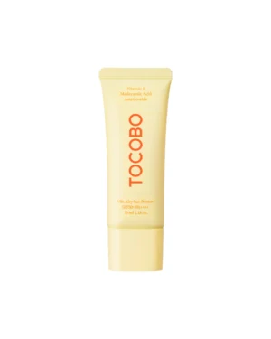 Protector solar Tocobo Vita Airy Sun Primer SPF 50+ PA++++ en presentación de tubo. Título: Tocobo Vita Airy Sun Primer – Producto