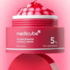 Medicube-TXA-Niacinamide-Capsule-Cream-textura Textura visible de la crema Medicube TXA Niacinamide Capsule Cream con el frasco abierto